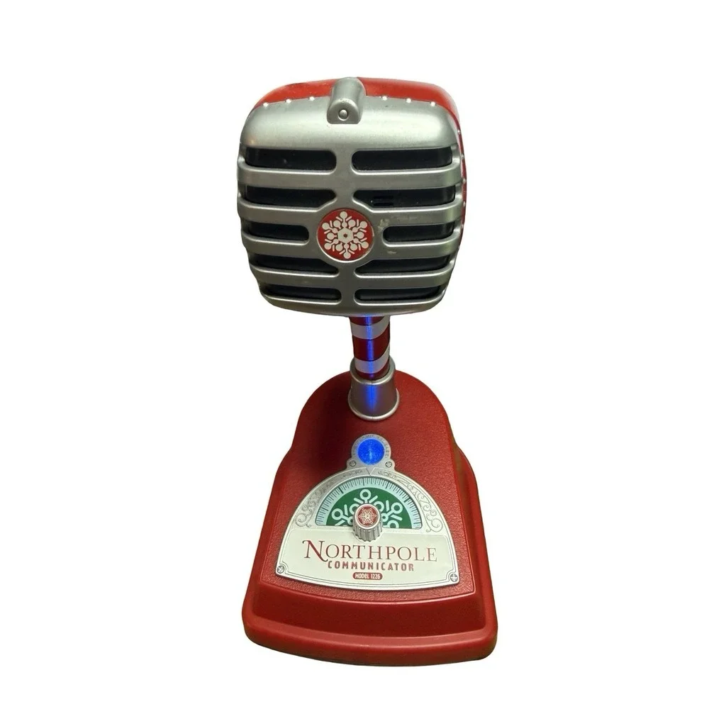 Hallmark North Pole Communicator Model 1226 Microphone w/ Green Cartridge Works.